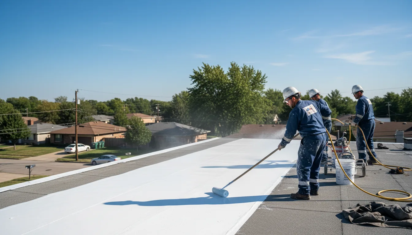 Commercial roof coating in Penasco, NM near me